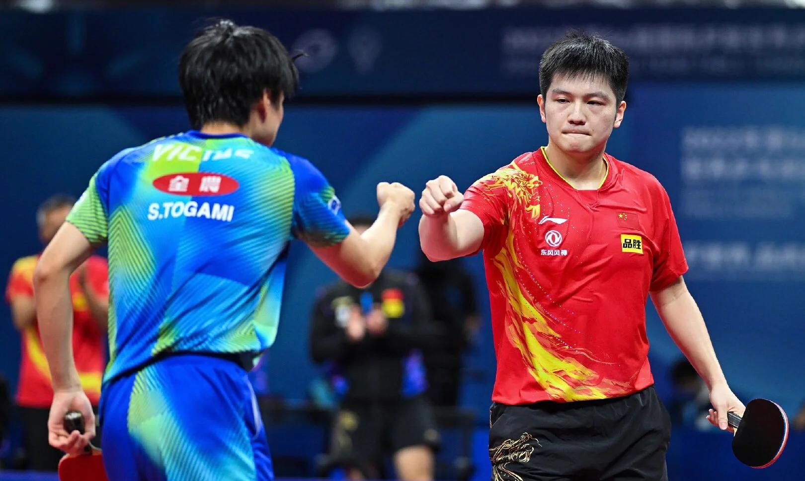 关于日本乒乓球队力克比利时乒乓球队，王皓打破历史纪录的信息